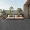 Vynxaria 20 Piece Set of 12x12 Dark Gray Wood Plastic Composite Tiles, Waterproof, Rust Resistant for Patio, Yard - 3 of 4