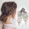 Unique Bargains Stylish Floral Ribbon Hair Elastics 1 Pc - 2 of 4