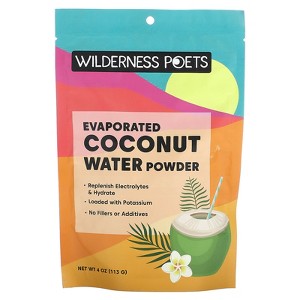 Wilderness Poets Coconut Water Powder, Evaporated, 4 oz (113 g) - 1 of 2