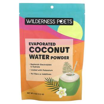 Wilderness Poets Coconut Water Powder, Evaporated, 4 oz (113 g)