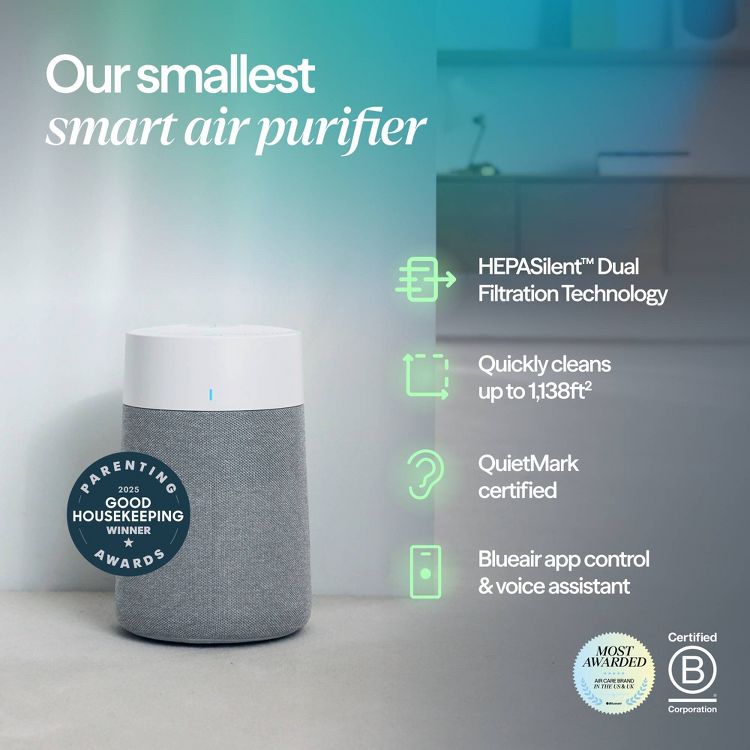 Blueair Blue Pure 511i Max HEPA Silent Air Purifier for Small Rooms up to  926 sq. ft., 2 of 13