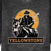 Men's - Yellowstone - RIP Riding On Horse Graphic Fleece Sweatshirt - 2 of 4
