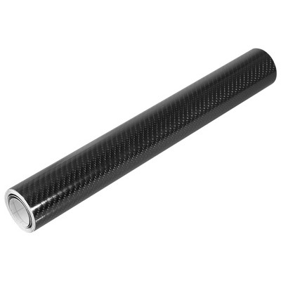Unique Bargains 5D Carbon Fiber Pattern Vinyl Car Wrap Roll Black 1 Pc