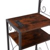 Queen Bed Frame with 2 Nightstands Headboards with Storage Cabinet, Headboard with Shelves, Bookcase Headboard Queen Easy Assembly - 4 of 4
