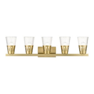 Livex Lighting Bennington 5 - Light Vanity in  Natural Brass - 1 of 4