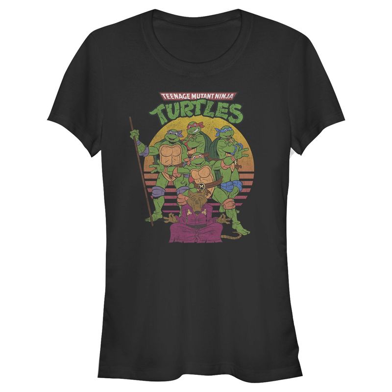 Juniors Womens Teenage Mutant Ninja Turtles Master Splinter Shot T-Shirt, 1 of 4