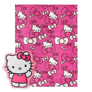 Hello Kitty Silk Touch Throw Blanket and Cloud Pal Set - 1 of 4