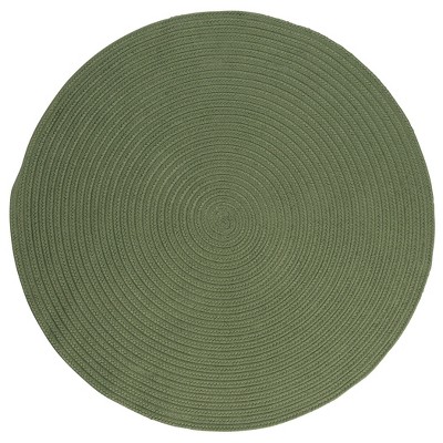 Colonial Mills Boca Raton - Moss Green 6 Ft round Round Rug Indoor/Outdoor 100% Polypropylene