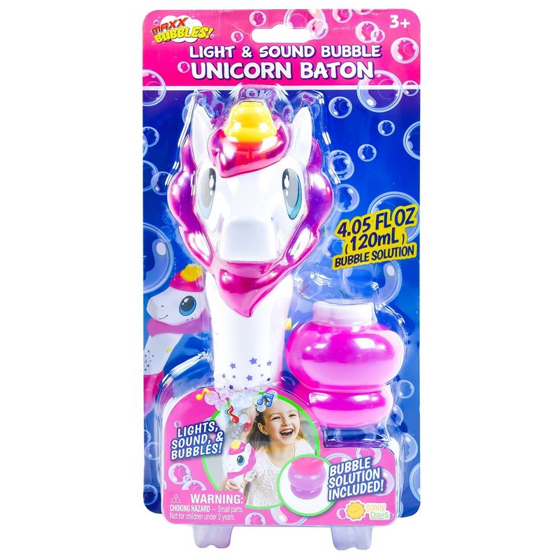 Maxx Bubbles Light and Sound Bubble Baton -Unicorn, 1 of 11