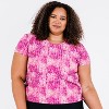 Calypsa Women's UPF 50+ Short Sleeve Adele Swim Top - 4 of 4