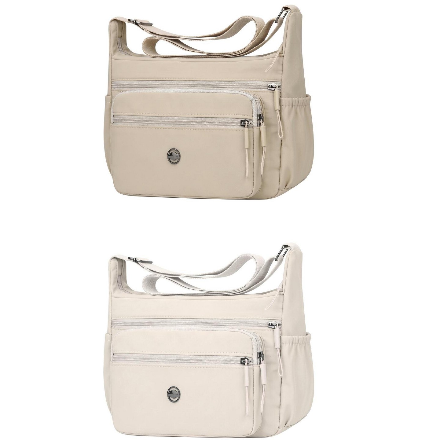 Сумки INSPIRE CHIC 2 Packs Crossbody for Women Multiple Pockets Shoulder Large Travel Purses with Adjustable Strap Khaki/Beige 11*3.9*7.9 inches, цвет: Хаки — фото 1