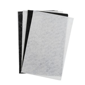 John Bead GoodFelt 4 Pieces Black and White Felt Fabric Sheets for Beading Foundation, 5"x8" - 1 of 4