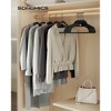 SONGMICS Non-Slip Velvet Hangers Clothes Hanger with Swivel Hook Space Saving for  Coat Pant Tie - 2 of 4