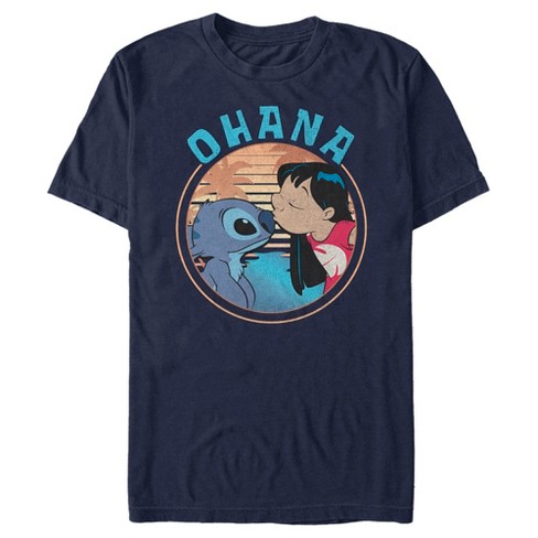 Men's Lilo & Stitch Ohana And A Kiss T-shirt : Target