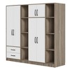 ORRD 6-Door Wardrobe with shelves and drawers, Natural - 3 of 4