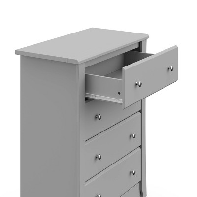 Pebble Gray Vertical 4-Drawer Nursery Dresser