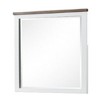Royal Hampton Dresser Mirror, White Pinewood Frame, Dark Brown Top, 36 Inch - 2 of 4