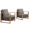 Gymojoy 2 Pieces Outdoor Patio Chair Dining Chair with Cushion High Back Chair - 3 of 4