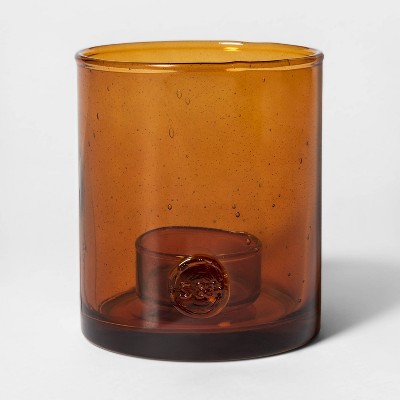 amber candle holder