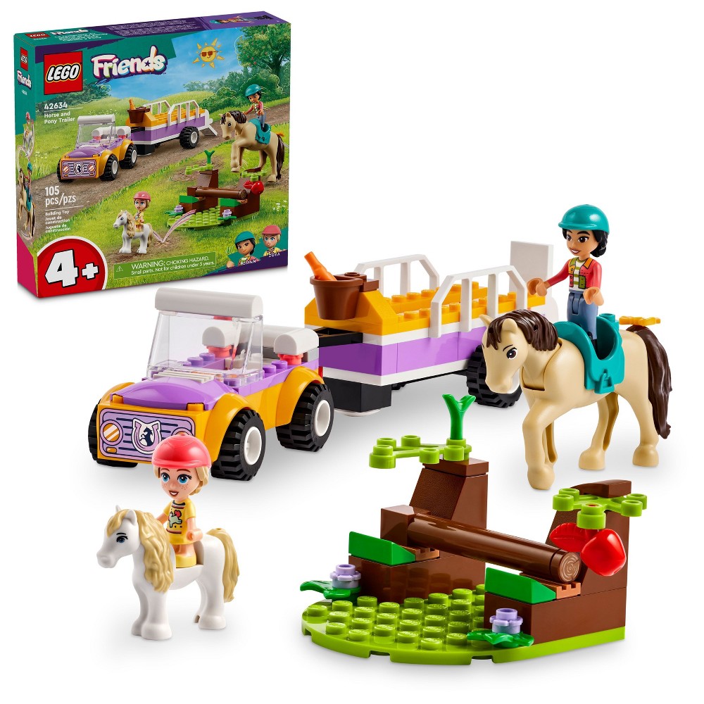 Photos - Construction Toy Lego Friends Horse and Pony Trailer Building Toy 42634 