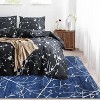 Washable Area Rug with Modern Abstract Branch Print for Bedroom, Non-Slip Backing, Soft Low-Pile Floor Carpet for Living Room, Kitchen - 2 of 4