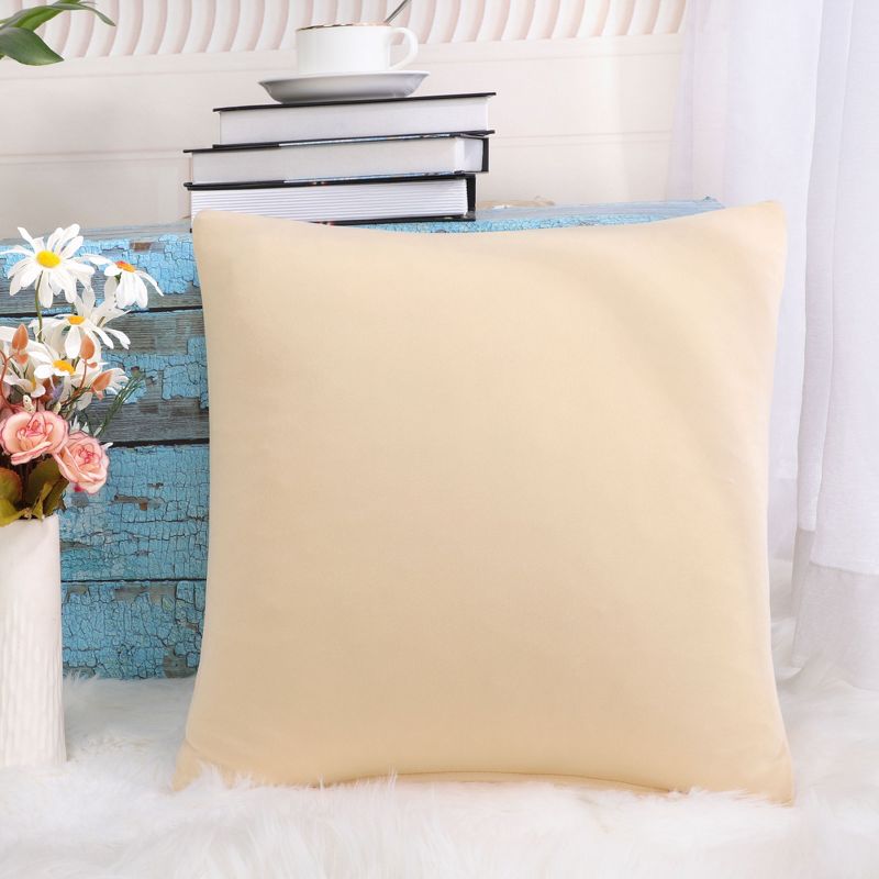 PiccoCasa Square Throw Pillow Case Cushion Cover Home Sofa 18" x 18", 3 of 5