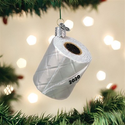 Old World Christmas Glass Blown Ornament for Christmas Tree, Rawhide Bone