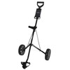Caddymatic Golf i-Trac 2 Wheel Folding Golf Cart Black/Gray - 2 of 4