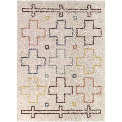 Balta Rugs Pariser Geometric Plush Teen Rug Cream