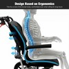 Wheelchairs for Adults,Transport Wheelchair Lightweight Foldable with Removable Cushion,Ergonimic Transfer Chair for All Terrains,Black - 2 of 4