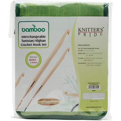 Knitter's Pride-Bamboo Intchg Tunisian Crochet Hook Set