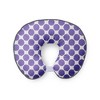 Bacati - 3 pc Ikat Zigzag Purple Dots Muslin Hugster Feeding & Infant Support Nursing Pillow Nursing Pillow with Insert - 3 of 4