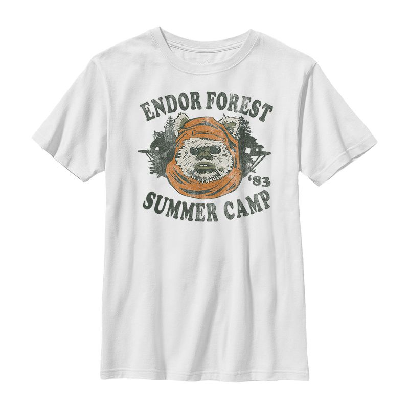 Boy's Star Wars Ewok Summer Camp T-Shirt, 1 of 5
