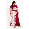 Women's Plus Size Sybelle Maxi Dress - cranberry | CITY CHIC - 2 of 4