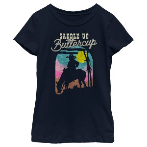 Girl's Lost Gods Saddle Up Buttercup T-Shirt - 1 of 4