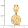 Black Bow Jewelry 14k Yellow Gold Plated Sterling Silver Florida State Seminoles NCAA Bead Charm - 2 of 3