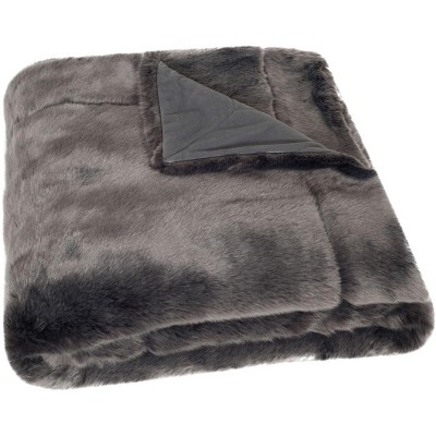 Faux  Fur Throw Blanket - Silver - 50" x 60" - Safavieh .