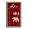 Ski Lodge Wooden Wall Plaque Christmas Decor (Set of 3) 20.75 Inch for Holiday Display By Melrose - 2 of 4