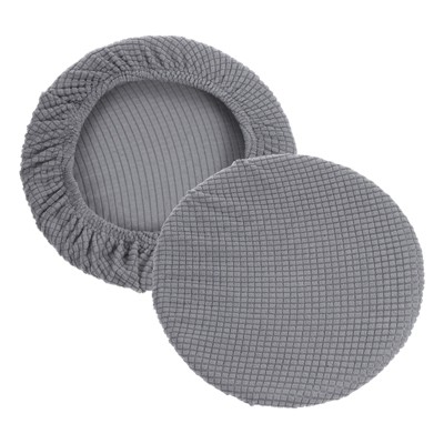 Unique Bargains Non-Slip Washable 11"-16'' Elastic Round Bar Stool Seat Cushions for Chair Stool 2 Pcs