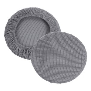Unique Bargains Non-Slip Washable 11"-16'' Elastic Round Bar Stool Seat Cushions for Chair Stool 2 Pcs - 1 of 4