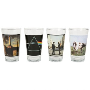 Adult Pink Floyd Album Covers 4-Pack Pint Glass Set - 1 of 2