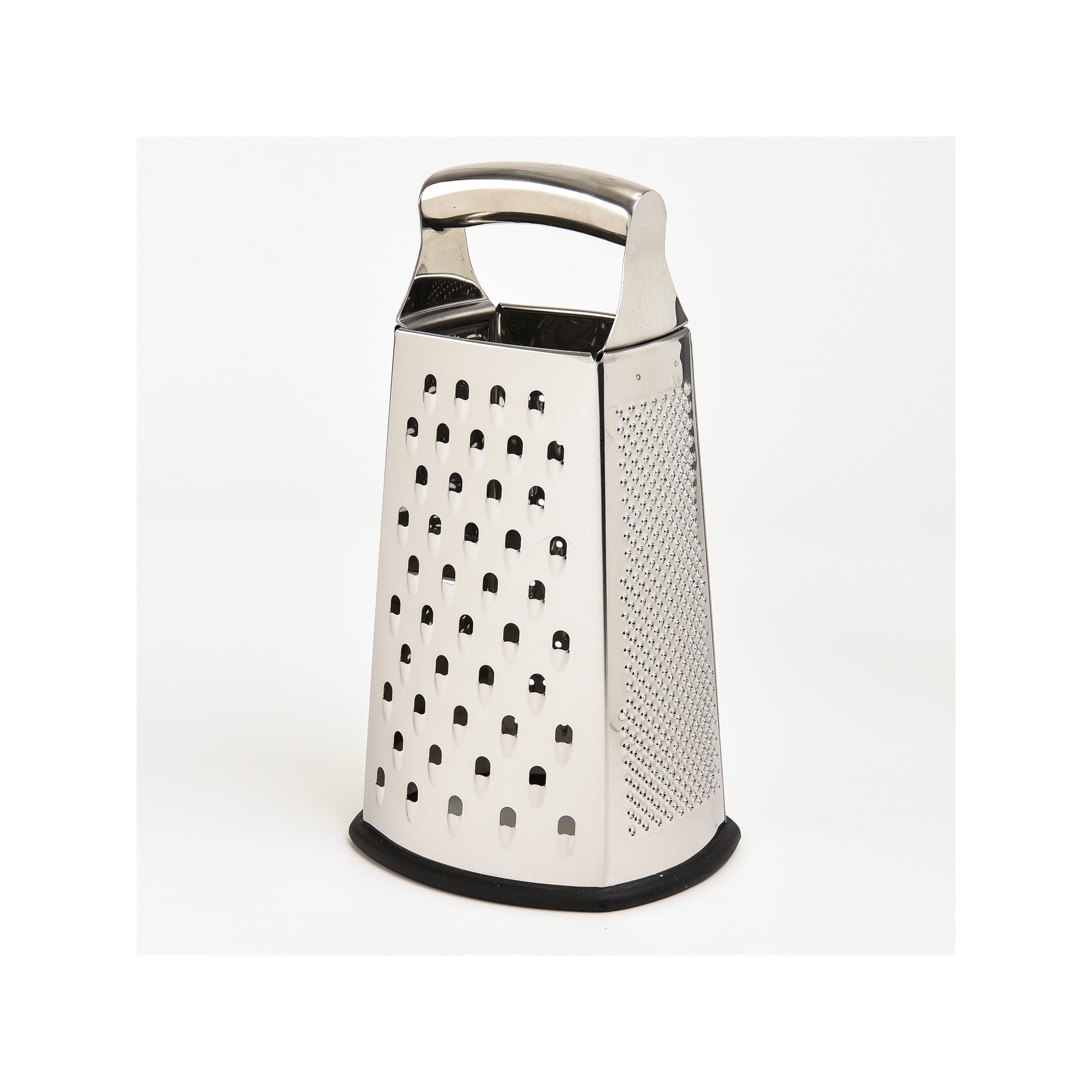 SharpChef 10" 4-Sided Cheese Grater with Handle, Stainless Steel, Rust Proof & Dishwasher Safe