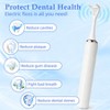 YEVYO Electric Flosser for Teeth - 140000 Ultra-High Frequency Dual-Line Flossing, Cleaning, Tongue Scraper, Gum Massager - Reusable Flossers, White - 4 of 4