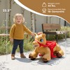 12V Ride-On Horse Toy with Sound, Lights & Accessories, Brown - 3 of 4