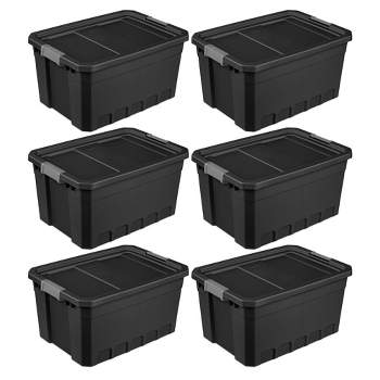 Sterilite 10 Gallon Under Bed Stackable Rugged Industrial Storage
