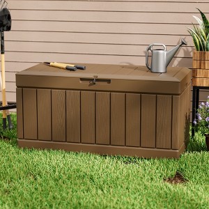 LACOO 82 Gal. Outdoor Storage Resin Deck Box - 1 of 4