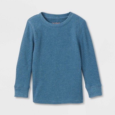 Image of Toddler Boys' Jersey Knit Crew Neck Long Sleeve T-Shirt - Cat & Jack™ Blue 5T