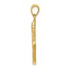 Black Bow Jewelry 14k Yellow Gold Winged Running Shoe Pendant, 17 x 30mm - 2 of 4