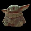 Girl's Star Wars: The Mandalorian Grogu Realistic Portrait Crop T-Shirt - 2 of 3