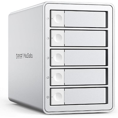 ORICO Daisy-Chain 5 Bay Hard Drive Enclosure USB 3.2 Gen 2 Aluminum Das Enclosure Support 22TB and Expansion Max Up